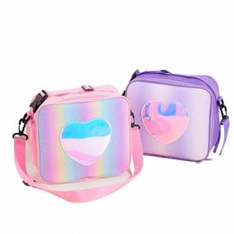 kawaii Lunch Box for Girl Portable Cooler Thermal Tote Bag Large Capacity Insulated Organiser Case Aluminium Foil for Children W8vR#