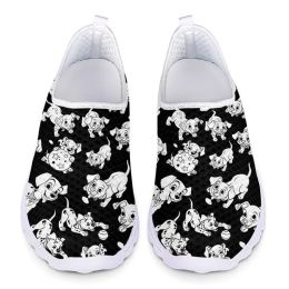 Boots Nursing Shoes for Women Cute Dalmatian Dog Print Loafers Woman Slip On Flats Mesh Sneakers Summer Ladies Casual Sport Shoes 2023