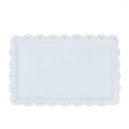 Plates Baking Tool Accessories Rectangular Porcelain Platters Serving Trays Suitable For Home Office