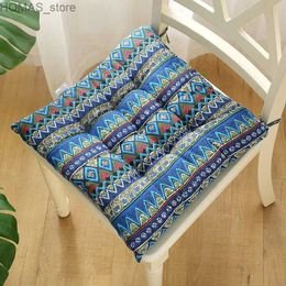 Cushion/Decorative Pillow 1 Piece Square Cushion Cotton Linen Chair Back Cuhsion Dual-use Type Office Thick Cushion Washable Household Products 30-50cm Y240401