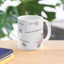 Mugs Alpaca Axolotl Coffee Combo Mug Thermal Cup For