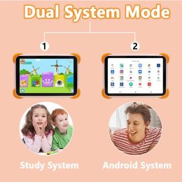 Android12 Kids Pro tablet 8 Inch HD Display 8GB 64GB Toddler Tablet with Bluetooth Google Play Kiddies Learning Educational Gift