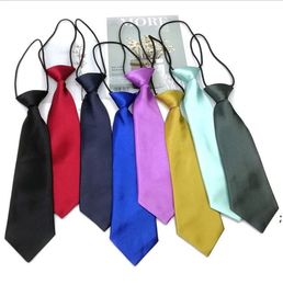 Предварительно завязанные галстуки из полиэстера, галстук для мальчиков, формальный эластичный ремешок RRA11989 Ueuha