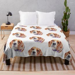 Blankets Mia The Beagle Throw Blanket Beautifuls Plush Warm For Sofa Baby