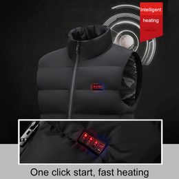 23 Places Heated Jacket Men Women Waistcoats Lightweight Electric Thermal Body Warmer Winter Heated Vest USB Charging