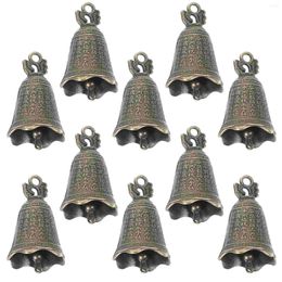 Party Supplies 10 Pcs Vintage Decor Dragon Bell Accessories Wind Chime Metal Pendant Charm Bags Ornament For DIY Crafts Retro