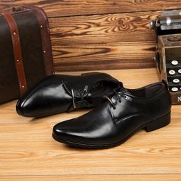 Dress Shoes Men Formal Leather Italian Luxury Classic Men's Social Shoe Casual Business Pointed Toe Corporate For