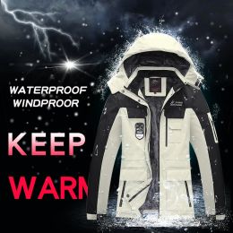 Women Ski Suit Jacket Ski Pants Winter Warm Windproof Waterproof Fleece Jacket Female Outdoor Snow Coat Trousers Snowboard Wear