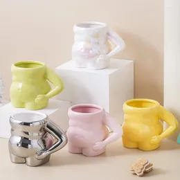 Mugs Creative Body Ceramic Coffee Cup Girl Gift Crafts Breakfast Milk Tea Mug Couple Office Home Decoration Modern