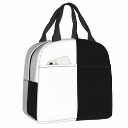 ethan Markiplier Mark Black And White Split Lunch Bag Cooler Thermal Insulated Lunch Box for Women School Picnic Food Tote Bags e8Cr#