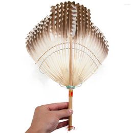 Decorative Figurines Creative Fan Chinese Zhuge Liang Black Feather Hand Bamboo For Halloween Costume Cosplay Hand-held Decor Crafts Gift