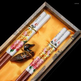 Chopsticks Craft Gift Box Wedding Gifts Chinese Characteristics Overseas Wooden Chopstick Set Kitchen