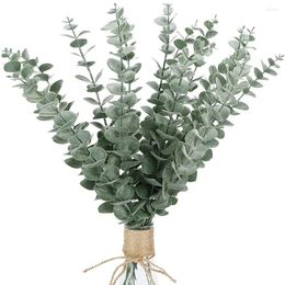 Decorative Flowers Artificial Daisy 10 PCS Leaves Stems Faux Greenery Decor Branches Real For Floral And