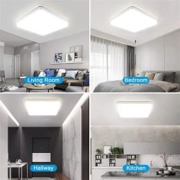 Led Ceiling Lights Square Lustre Chandelier Panel Hanging Lamps For Living Room Kitchen Home Decor Lighting Fixture Ceiling LED