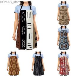 Aprons Aesthetic Women kitchen apron original Children Waterproof girl custom man waiter work apron oil proof mandala vintage Persia Y2404019OPM