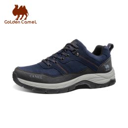 Boots GOLDEN CAMEL Outdoor Hiking Shoes Waterproof Male Sneakers Nonslip Tactical Trekking Shoes Lowtop Shoes for Men 2023 Summer