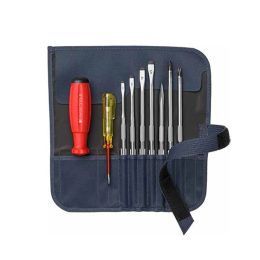 PB SWISS TOOLS Screwdriver Set With Interchangeable Blades In a Compact Multi-Screwdriver Sets With Case NO.8215|8218 V01|8220