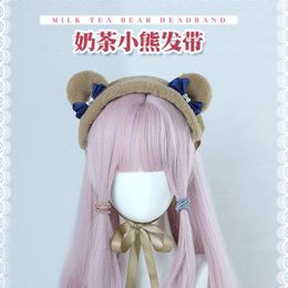 Party Supplies Bear Ear Hairband Lolita Bow Headband Cute Headwear Hair Accessories Japanese Handmade Sweet