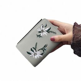 new Women's Wallets Print Fr Short Wallet For Woman Zipper Mini Coin Purse Ladies Small Wallet Female Leather Card Holder M9aD#
