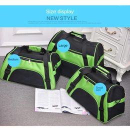 Dog Carrier Four Sided Breathable Mesh Pet Bag Cat And One Shoulder Travel Crossbody Handbag Metre High Backpack