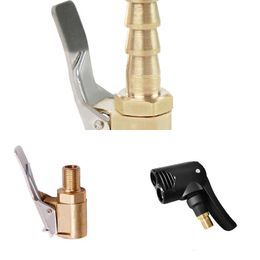 Upgrade Car Tire Deflated Valve Pump Nozzle Clamp Portable Inflatabe Air Chuck Inflator Adapter Thread Connector Tyre Accessories