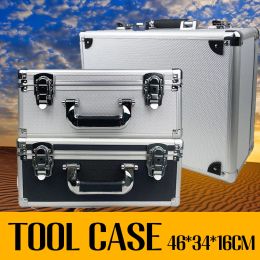 Aluminum Case Tool Box Safety Instrument Case Portable Toolbox For Mechanics Hardware Storage Tool Box Large Hard Case With Foam