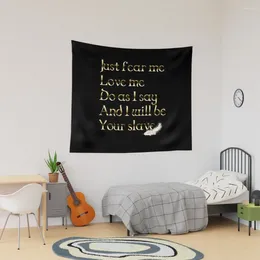 Tapestries Just Fear Me (black BG) Tapestry Decoration Pictures Room Wall