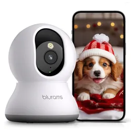Blurams Pet Camera 2K 360° Indoor Security Dog With Phone App PTZ Cameras For Home 2-Way Audio