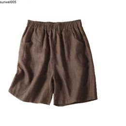 Designer Shorts Are Selling Well. Picking Up Leaks in Womens Clothing Cotton and Linen Wide Leg Pants Loose Summer High Waisted Slimming Thin Casual Short