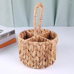 Kitchen Storage Wicker Utensil Carrier Handwoven Basket Gift Baskets Flower