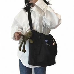 new Solid Colour Nyl Waterproof Crossbody Bag Women's Large Capacity Shoulder Bag Simple Fi Handbag Shop Bag j3zm#