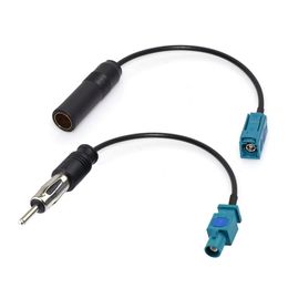 2pcs Car FM AM Stereo Radio Antenna Fakra Adapters Cables for Fakra Z Female to Din Female Fakra Z Male to DIN Male Adapters