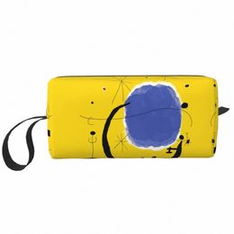 the Gold Of The Azure Toiletry Bag Kawaii Joan Miro Abstract Art Makeup Cosmetic Organiser for Women Beauty Storage Dopp Kit Box 30jl#