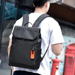 Backpack High Quality Waterproof Nylon Men's Laptop Fashion Black For Business Travel Urban Man USB Charging