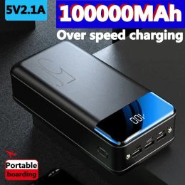 New popular universal 5V 2.1a fast charging 100000mAh large capacity power bank fast charging mobile power supply