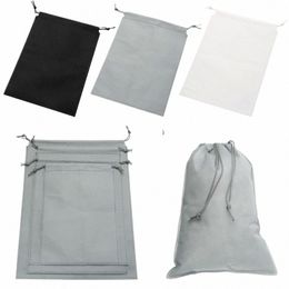 storage Pouch Dust-proof Travel Pocket N-woven Drawstring Bags Shoes Storage Storage Bag T4Hu#