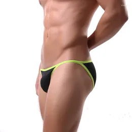 Underpants Men Briefs Sexy Low Waist Bikini Gay Underwear Summer Ice Silk Breathable Male Panties Jockstrap Cueca