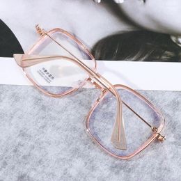 Sunglasses Trendy Anti-radiation Small Frame Replaceable Lens Eyeglass Computer Goggles Office Glasses Anti Blue Light