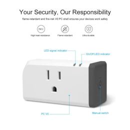 1-10PCS SONOFF S31 Lite US Smart Zigbee Socket Plug Voice Remote Control Smart Home Switch Works With Alexa SmartThings Hub