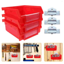 Hooks 3pcs Pegboard Bins Heavy Duty Peg Board Utilities Tools Storage Boxes With For Home Garage
