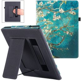 Stand Case for Onyx Boox Tab8 C/Boox Tab Mini C (7.8 inch, 2023) - PU Leather Sleeve Cover with Hand Strap and Auto Sleep/Wake