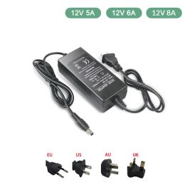 LED Power Adapter DC 12V 1A 2A 3A 5A 6A 8A Power Supply Adapter Lighting Transformer AU EU US UK Plug For LED Strip Light CCTV