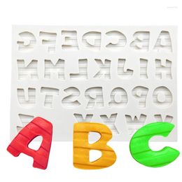 Baking Moulds Alphabet Uppercase Letter Silicone Mold Resin Tools Sugarcraft Cupcake Fondant Cake Decorating