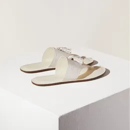 Casual Shoes Italian Designer Women's Flip-flops 2024 Summer Fashion Comfortable Flat