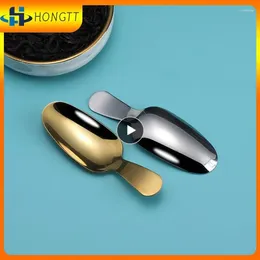 Tea Scoops Fashion Stainless Steel Spoon Short Handle Ice Cream Durable Dessert With Practical Coffee Accessories