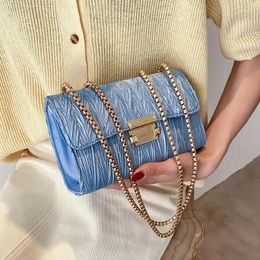 Bag Small Chain PU Leather Shoulder Bags For Women 2024 Summer Travel Simple Handbag Crossbody Purses