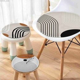 Cushion/Decorative Pillow Geometric Minimalist Painting Nordic Printing Chair Mat Pad Seat Cushion For Dining Patio Home Indoor Garden Cushions Home Decor Y240401