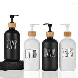 Liquid Soap Dispenser Hand Sanitizer Bottle Glass Material Elegant Decorative Bathroom Accessories Shampoo Innovative Feel Comfortable