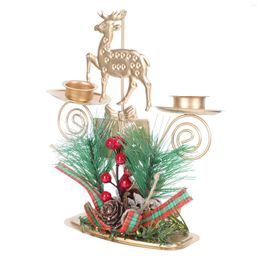 Candle Holders Candlestick Metal Stand Iron Candleholder Bracket Durable Creative Plastic Xmas