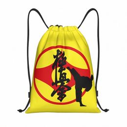 custom Kyokushi Karate Trekkoord Tassen Mannen Vrouwen Lichtgewicht Martial Arts Sport Gym Opslag Rugzak C82R#